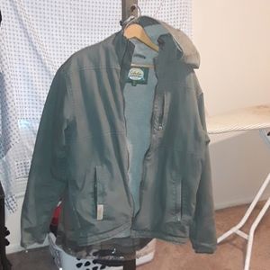 Cabela's size M green canvas coat